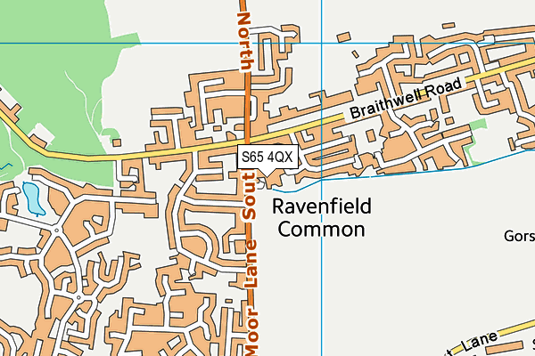 S65 4QX map - OS VectorMap District (Ordnance Survey) S65 4QX map - OS VectorMap District (Ordnance Survey)