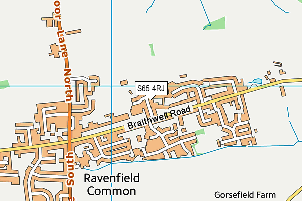 S65 4RJ map - OS VectorMap District (Ordnance Survey) S65 4RJ map - OS VectorMap District (Ordnance Survey)