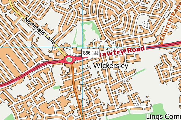 S66 1JJ map - OS VectorMap District (Ordnance Survey) S66 1JJ map - OS VectorMap District (Ordnance Survey)