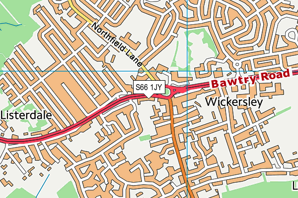 S66 1JY map - OS VectorMap District (Ordnance Survey) S66 1JY map - OS VectorMap District (Ordnance Survey)