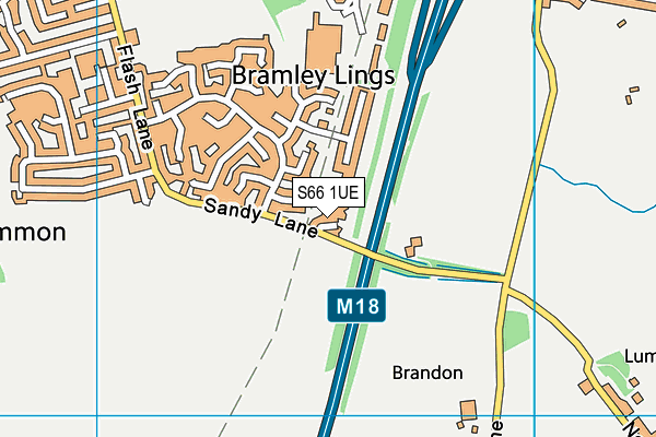 S66 1UE map - OS VectorMap District (Ordnance Survey) S66 1UE map - OS VectorMap District (Ordnance Survey)