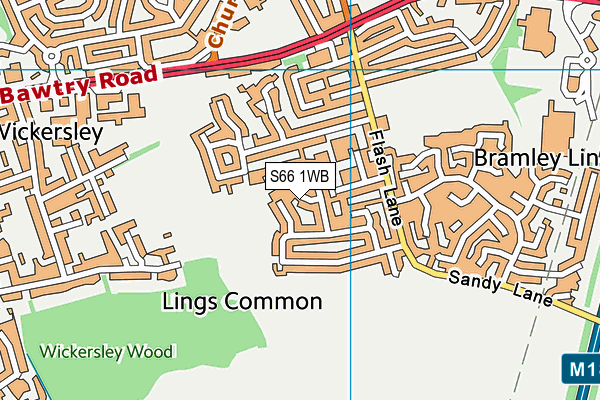 S66 1WB map - OS VectorMap District (Ordnance Survey) S66 1WB map - OS VectorMap District (Ordnance Survey)