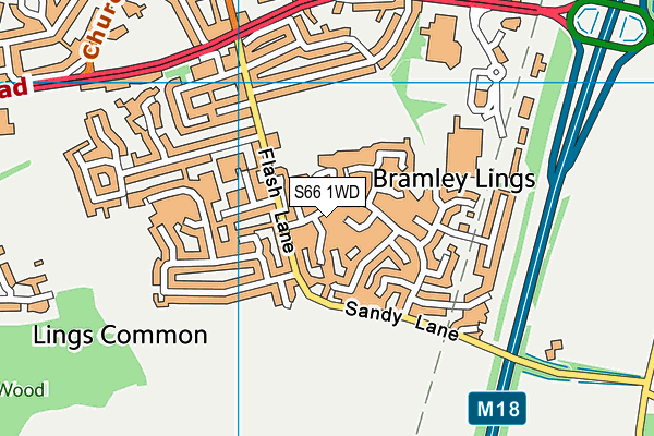 S66 1WD map - OS VectorMap District (Ordnance Survey) S66 1WD map - OS VectorMap District (Ordnance Survey)