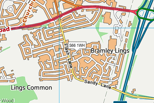 S66 1WH map - OS VectorMap District (Ordnance Survey) S66 1WH map - OS VectorMap District (Ordnance Survey)