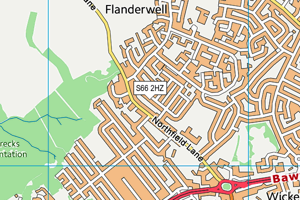 S66 2HZ map - OS VectorMap District (Ordnance Survey) S66 2HZ map - OS VectorMap District (Ordnance Survey)