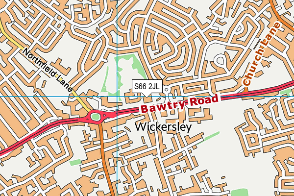 S66 2JL map - OS VectorMap District (Ordnance Survey) S66 2JL map - OS VectorMap District (Ordnance Survey)