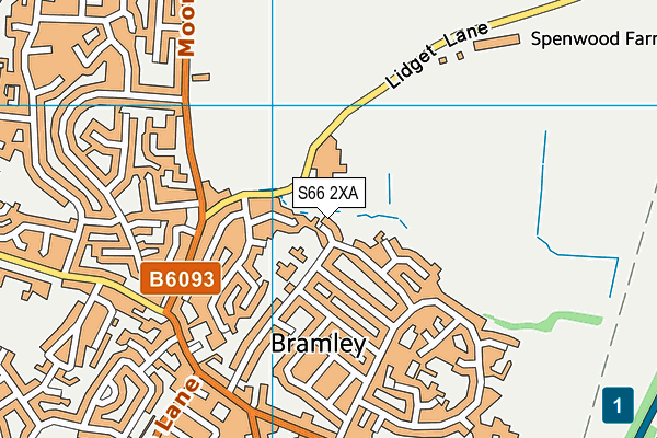 S66 2XA map - OS VectorMap District (Ordnance Survey) S66 2XA map - OS VectorMap District (Ordnance Survey)