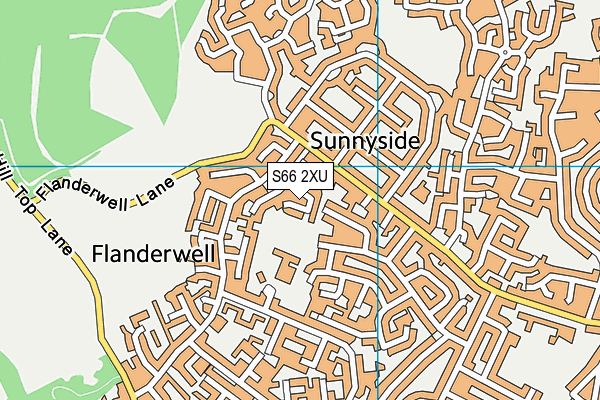 S66 2XU map - OS VectorMap District (Ordnance Survey) S66 2XU map - OS VectorMap District (Ordnance Survey)