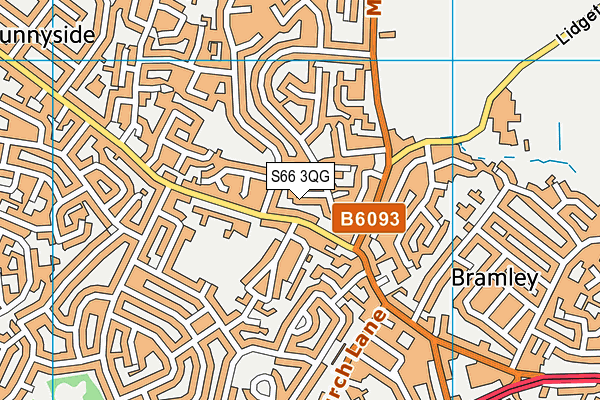 S66 3QG map - OS VectorMap District (Ordnance Survey) S66 3QG map - OS VectorMap District (Ordnance Survey)
