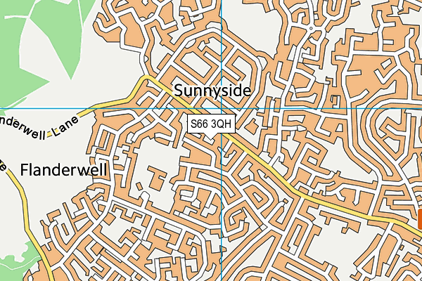 S66 3QH map - OS VectorMap District (Ordnance Survey) S66 3QH map - OS VectorMap District (Ordnance Survey)