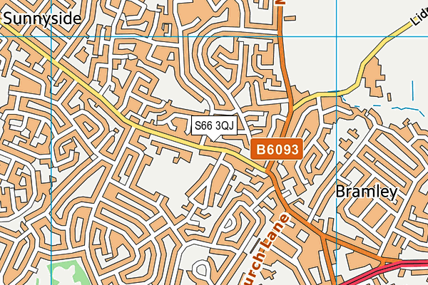S66 3QJ map - OS VectorMap District (Ordnance Survey) S66 3QJ map - OS VectorMap District (Ordnance Survey)