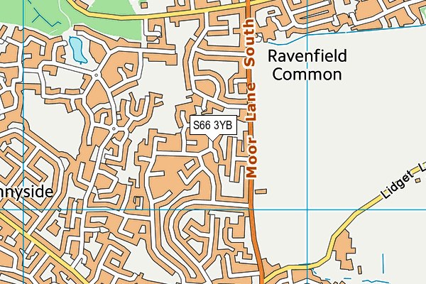 S66 3YB map - OS VectorMap District (Ordnance Survey) S66 3YB map - OS VectorMap District (Ordnance Survey)