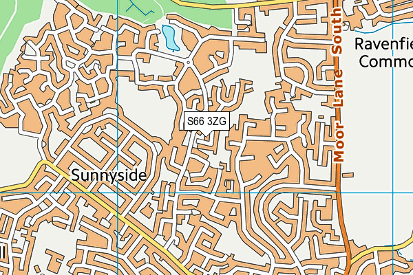 S66 3ZG map - OS VectorMap District (Ordnance Survey) S66 3ZG map - OS VectorMap District (Ordnance Survey)