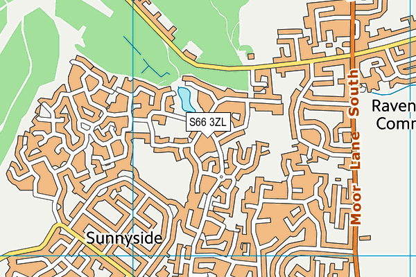 S66 3ZL map - OS VectorMap District (Ordnance Survey) S66 3ZL map - OS VectorMap District (Ordnance Survey)