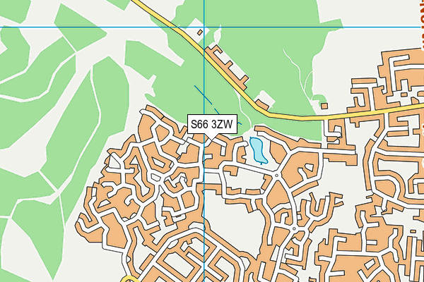 S66 3ZW map - OS VectorMap District (Ordnance Survey) S66 3ZW map - OS VectorMap District (Ordnance Survey)