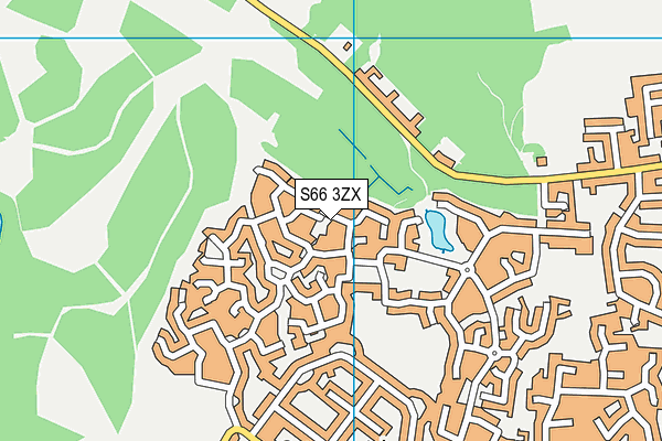 S66 3ZX map - OS VectorMap District (Ordnance Survey) S66 3ZX map - OS VectorMap District (Ordnance Survey)