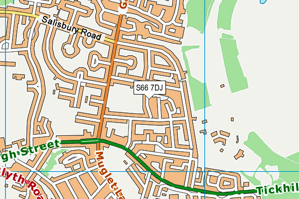 S66 7DJ map - OS VectorMap District (Ordnance Survey) S66 7DJ map - OS VectorMap District (Ordnance Survey)