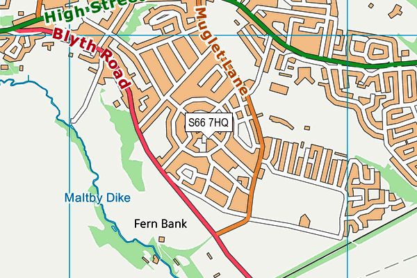 S66 7HQ map - OS VectorMap District (Ordnance Survey) S66 7HQ map - OS VectorMap District (Ordnance Survey)