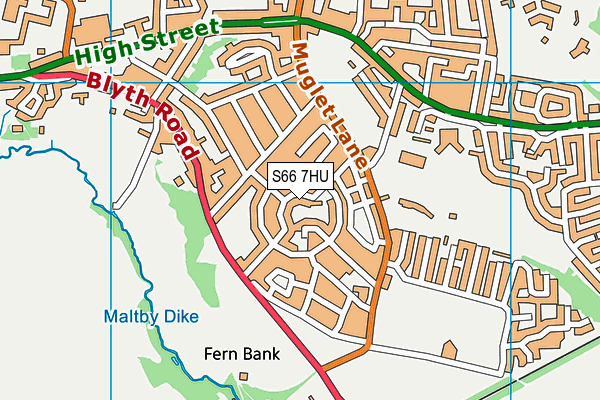 S66 7HU map - OS VectorMap District (Ordnance Survey) S66 7HU map - OS VectorMap District (Ordnance Survey)