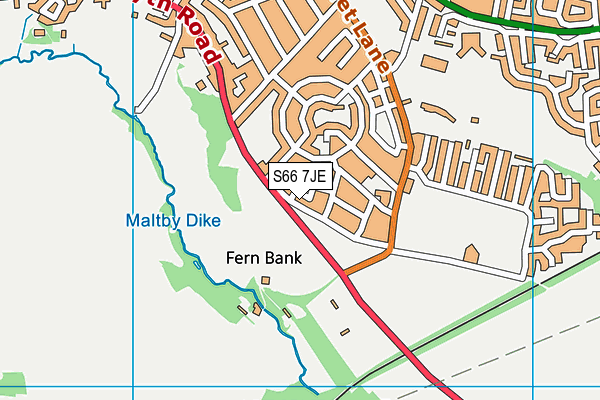 S66 7JE map - OS VectorMap District (Ordnance Survey) S66 7JE map - OS VectorMap District (Ordnance Survey)