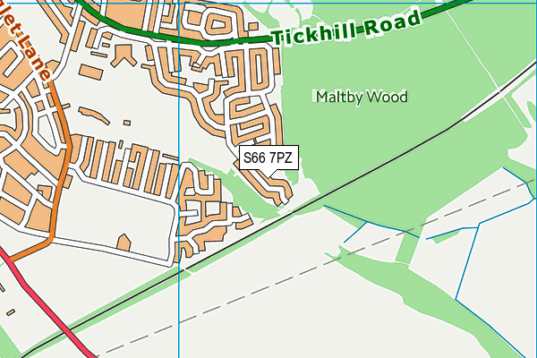 S66 7PZ map - OS VectorMap District (Ordnance Survey) S66 7PZ map - OS VectorMap District (Ordnance Survey)