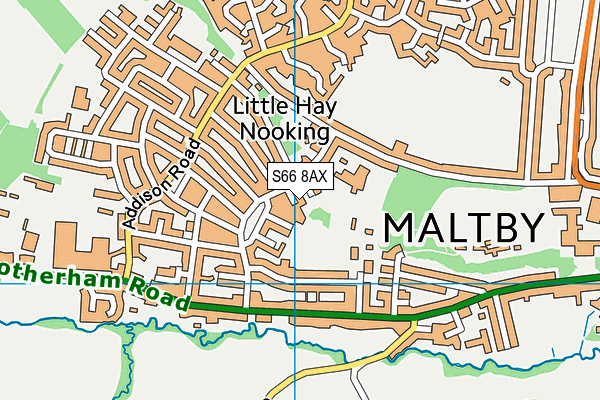 S66 8AX map - OS VectorMap District (Ordnance Survey) S66 8AX map - OS VectorMap District (Ordnance Survey)