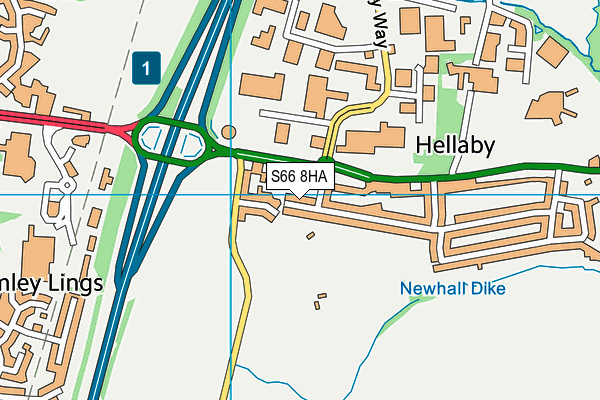 S66 8HA map - OS VectorMap District (Ordnance Survey) S66 8HA map - OS VectorMap District (Ordnance Survey)