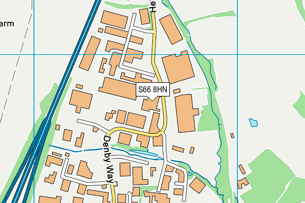 S66 8HN map - OS VectorMap District (Ordnance Survey) S66 8HN map - OS VectorMap District (Ordnance Survey)
