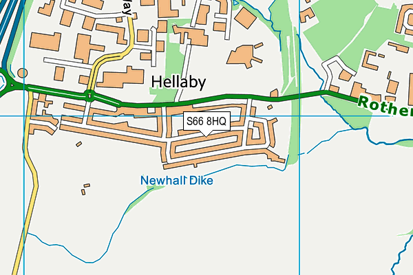 S66 8HQ map - OS VectorMap District (Ordnance Survey)