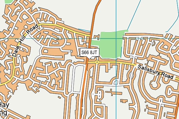 S66 8JT map - OS VectorMap District (Ordnance Survey) S66 8JT map - OS VectorMap District (Ordnance Survey)
