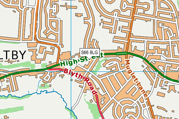 S66 8LG map - OS VectorMap District (Ordnance Survey) S66 8LG map - OS VectorMap District (Ordnance Survey)