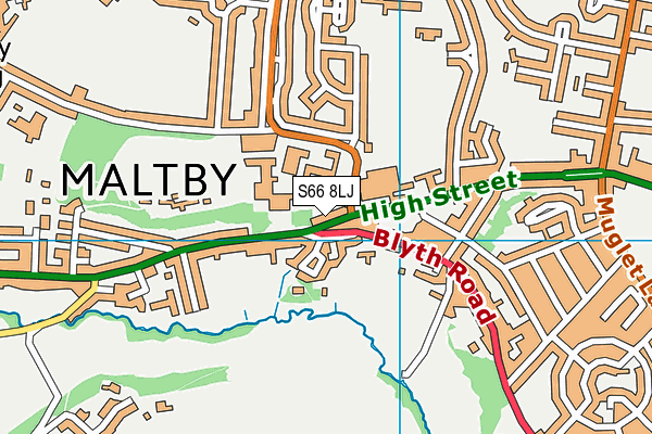 S66 8LJ map - OS VectorMap District (Ordnance Survey) S66 8LJ map - OS VectorMap District (Ordnance Survey)