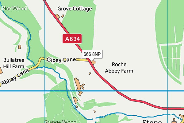 S66 8NP map - OS VectorMap District (Ordnance Survey) S66 8NP map - OS VectorMap District (Ordnance Survey)