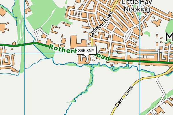 S66 8NY map - OS VectorMap District (Ordnance Survey)