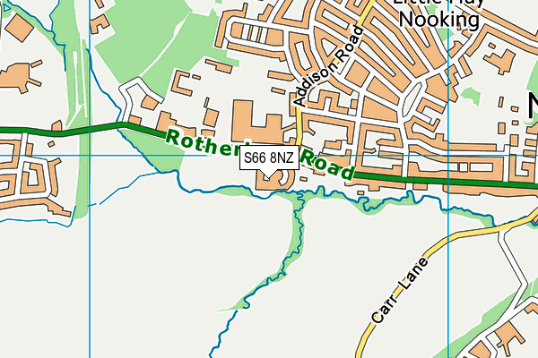 S66 8NZ map - OS VectorMap District (Ordnance Survey)