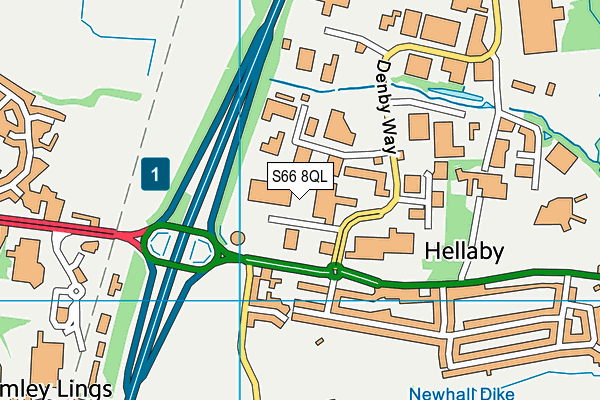 S66 8QL map - OS VectorMap District (Ordnance Survey) S66 8QL map - OS VectorMap District (Ordnance Survey)