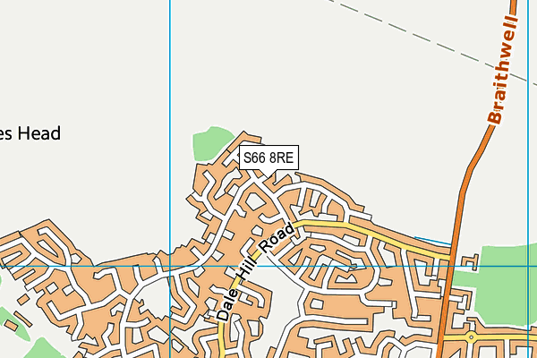S66 8RE map - OS VectorMap District (Ordnance Survey) S66 8RE map - OS VectorMap District (Ordnance Survey)