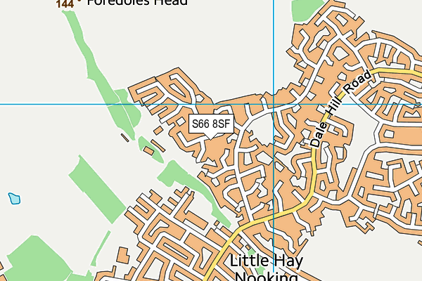 S66 8SF map - OS VectorMap District (Ordnance Survey) S66 8SF map - OS VectorMap District (Ordnance Survey)