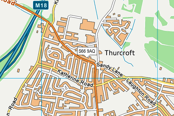 S66 9AQ map - OS VectorMap District (Ordnance Survey) S66 9AQ map - OS VectorMap District (Ordnance Survey)