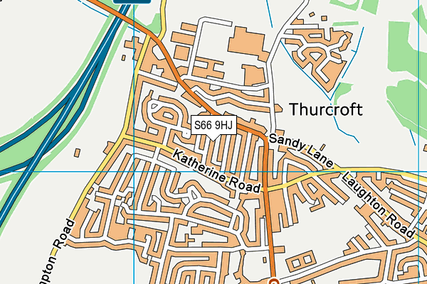 S66 9HJ map - OS VectorMap District (Ordnance Survey) S66 9HJ map - OS VectorMap District (Ordnance Survey)