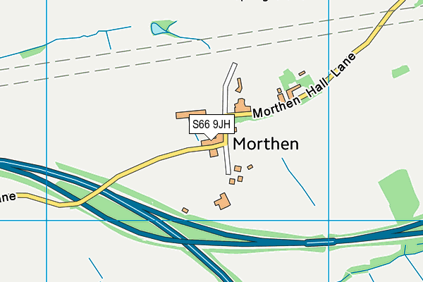 S66 9JH map - OS VectorMap District (Ordnance Survey) S66 9JH map - OS VectorMap District (Ordnance Survey)