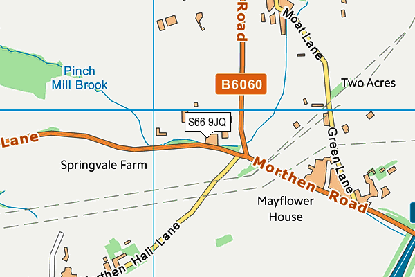 S66 9JQ map - OS VectorMap District (Ordnance Survey) S66 9JQ map - OS VectorMap District (Ordnance Survey)