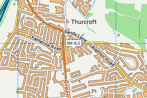 S66 9LG map - OS VectorMap District (Ordnance Survey) S66 9LG map - OS VectorMap District (Ordnance Survey)
