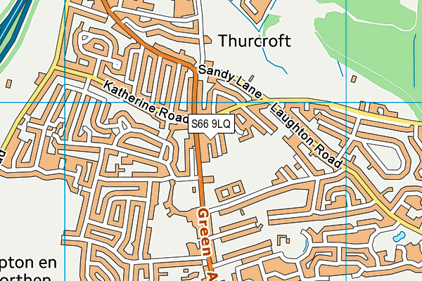 S66 9LQ map - OS VectorMap District (Ordnance Survey) S66 9LQ map - OS VectorMap District (Ordnance Survey)