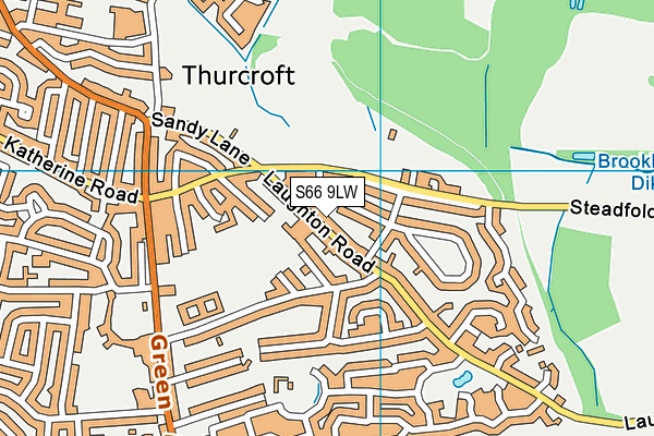 S66 9LW map - OS VectorMap District (Ordnance Survey) S66 9LW map - OS VectorMap District (Ordnance Survey)