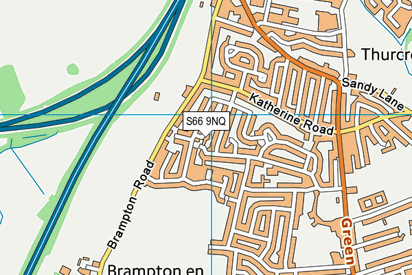 S66 9NQ map - OS VectorMap District (Ordnance Survey) S66 9NQ map - OS VectorMap District (Ordnance Survey)