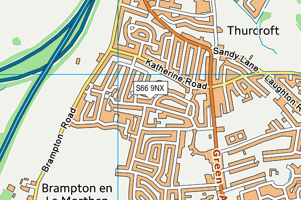 S66 9NX map - OS VectorMap District (Ordnance Survey) S66 9NX map - OS VectorMap District (Ordnance Survey)