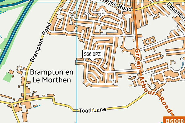 S66 9PZ map - OS VectorMap District (Ordnance Survey) S66 9PZ map - OS VectorMap District (Ordnance Survey)