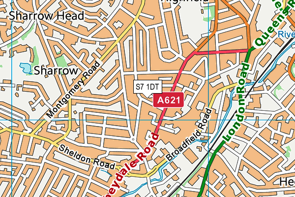 S7 1DT map - OS VectorMap District (Ordnance Survey) S7 1DT map - OS VectorMap District (Ordnance Survey)