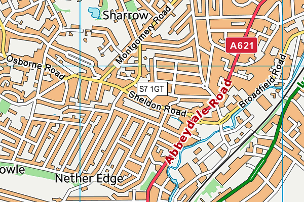 S7 1GT map - OS VectorMap District (Ordnance Survey) S7 1GT map - OS VectorMap District (Ordnance Survey)